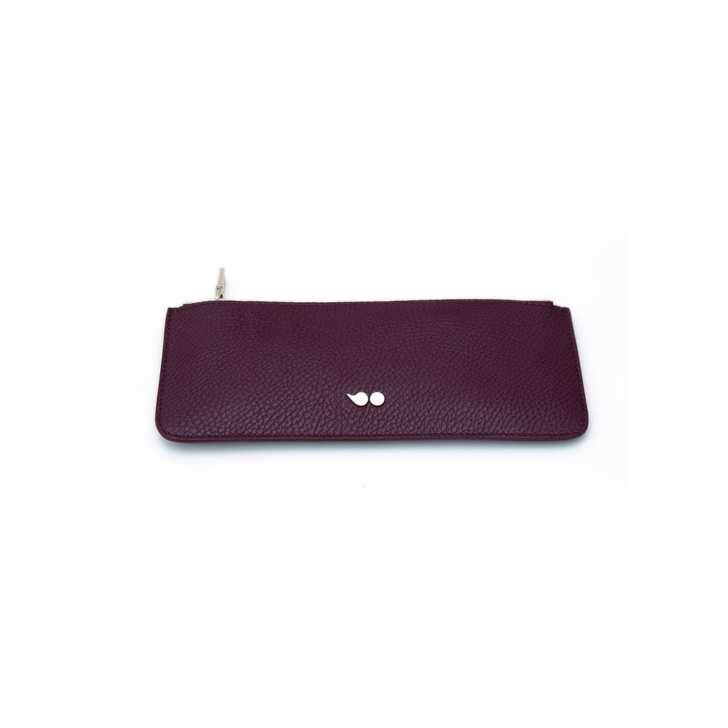BON BON - ZIP POUCHESE - BURGUNDY